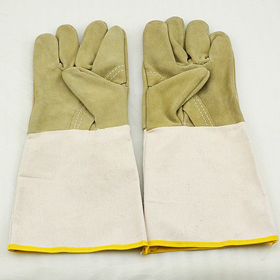 专业防护，安全守护——探秘沂水颐胜劳保帆布加皮长款电焊手套